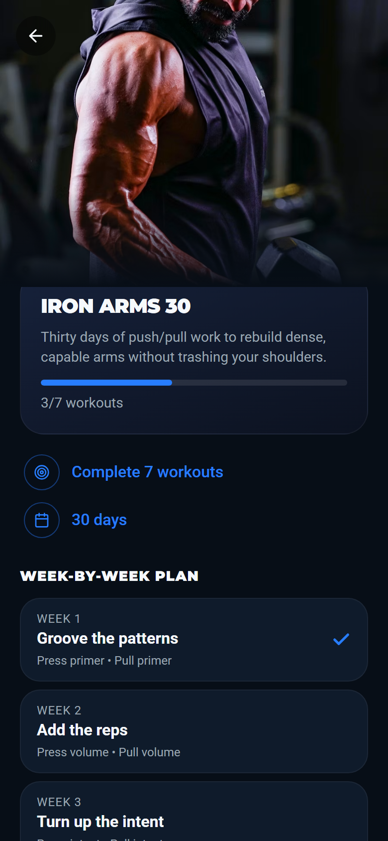 Challenge detail screen